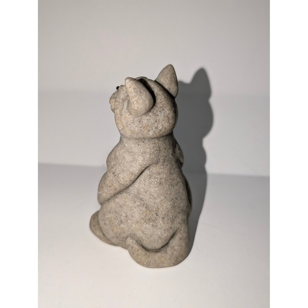 Lot of 3 Second Nature Design Quarry Critters Stone Cats "Chelsea, Clyde, Chico" - Picture 4 of 16